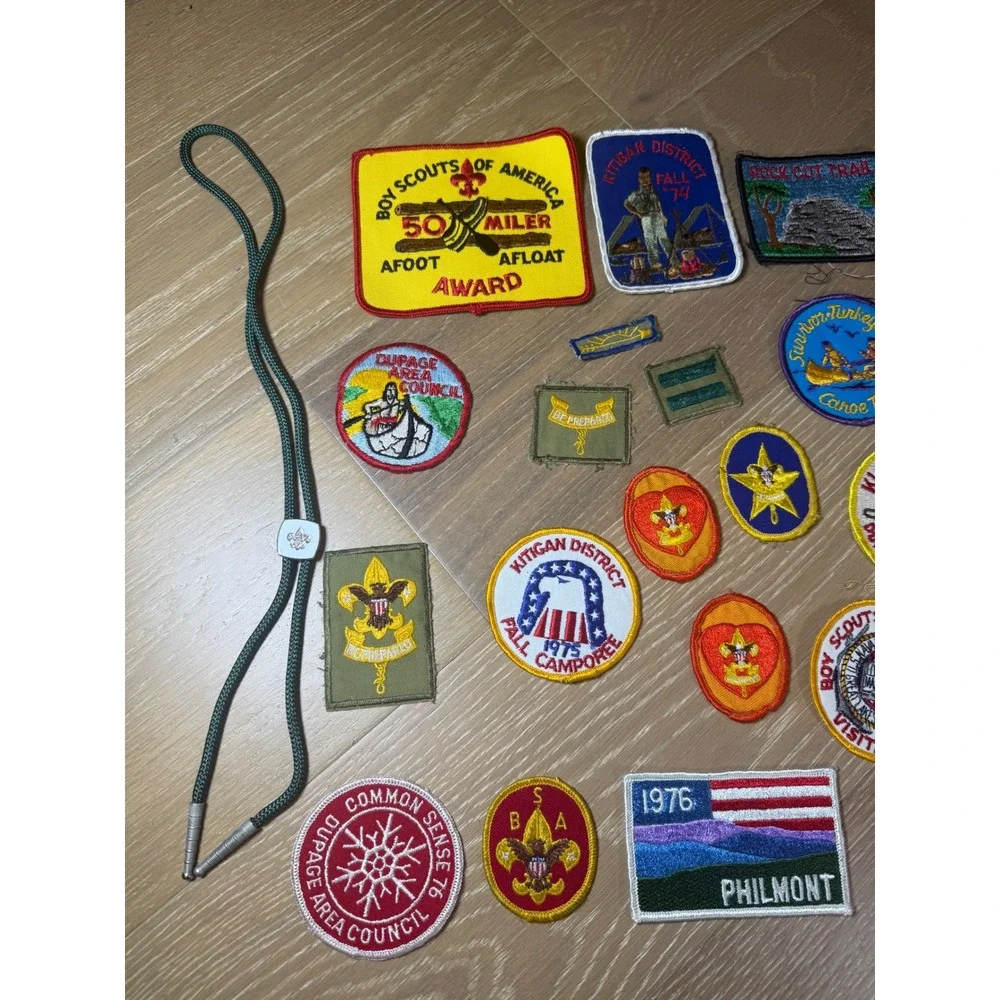 BSA Boy Scouts Philmont DuPage Area Council Patch Lot 1970s Vintage Multi Color - Picture 2 of 8